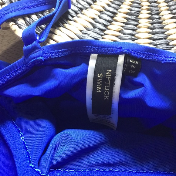 NWT Nip Tuck Cobalt One Piece Swimsuit - Picture 3 of 5